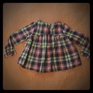 Girls Gap plaid shirt